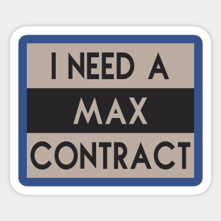 Max money, Contract Sticker